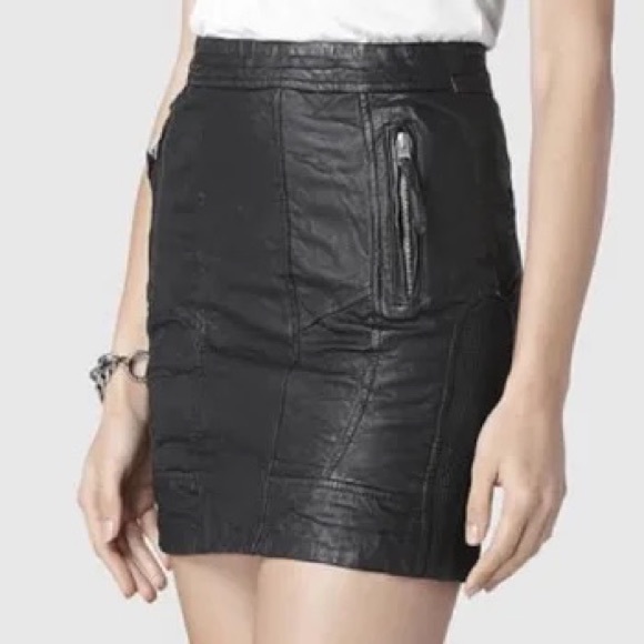 All Saints Dresses & Skirts - All Saints  leather skirt